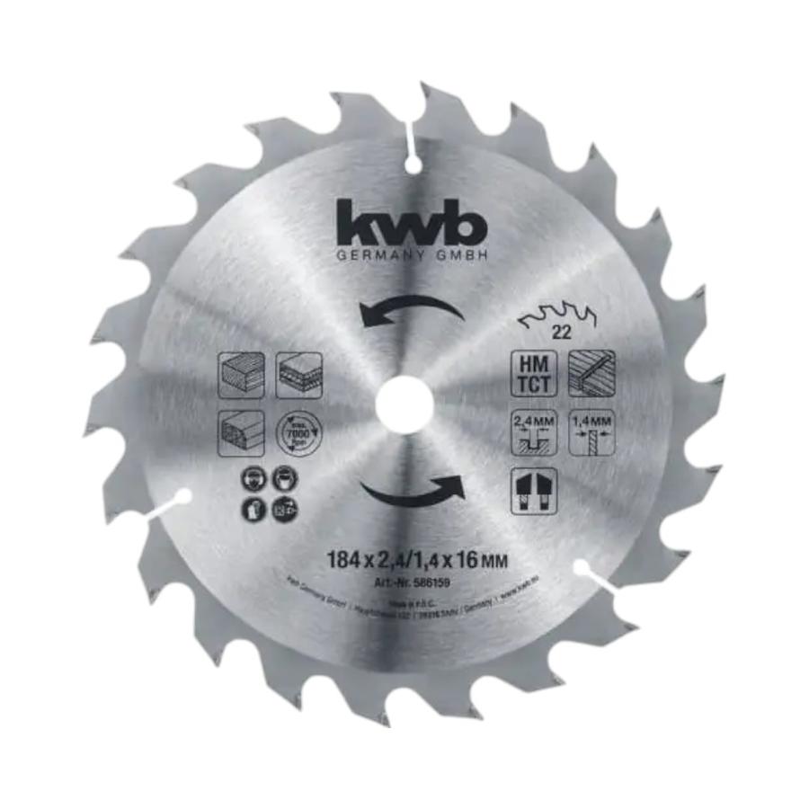 Disco Sierra Circular 7 1/4 18 dientes Kwb 49586141