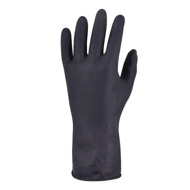 Guante albañil 14-35cm negro