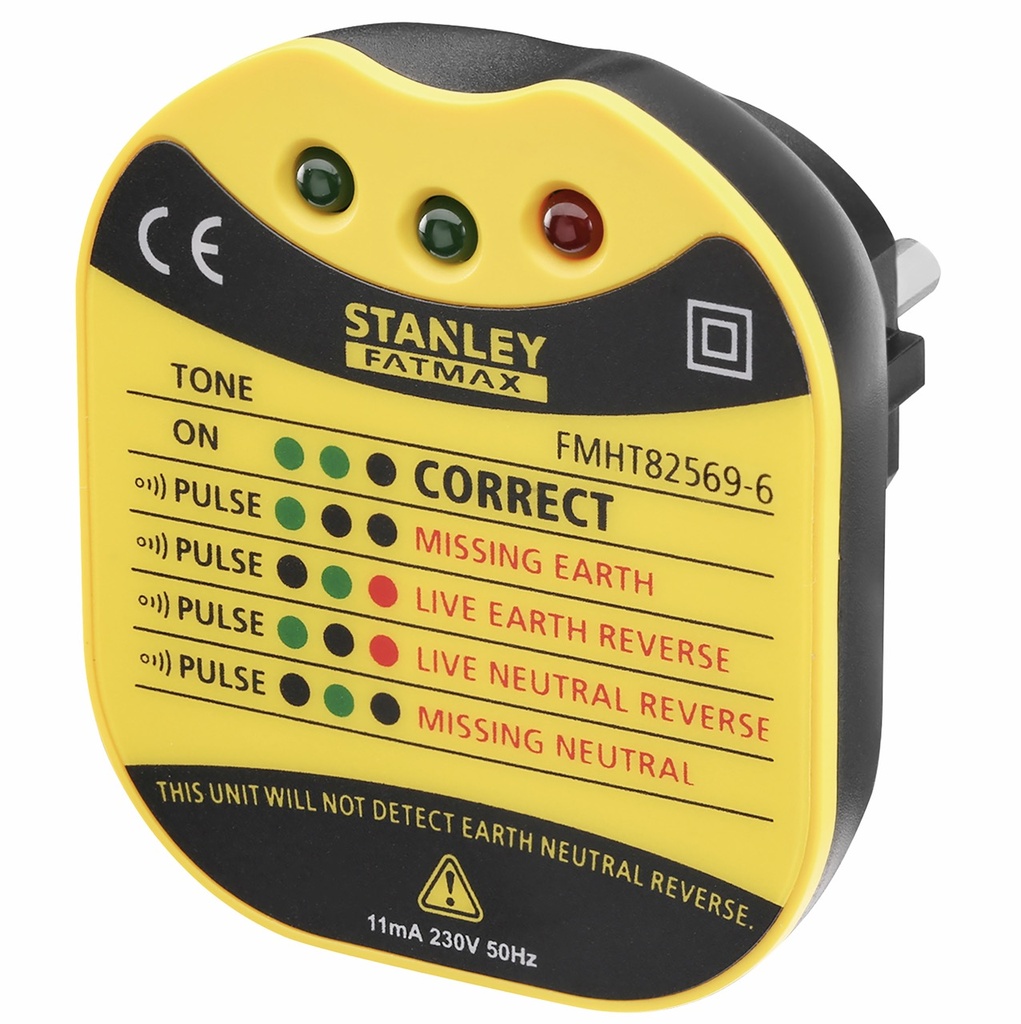 Probador de Enchufes Stanley FMHT82569-6 Tester Eléctrico