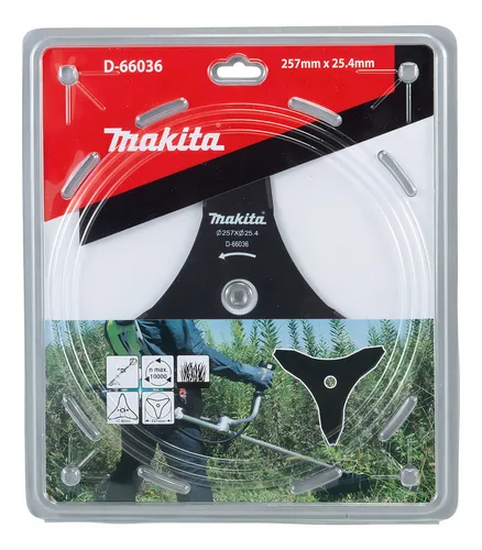 Cuchilla de 3 puntas metalica makita D-66036