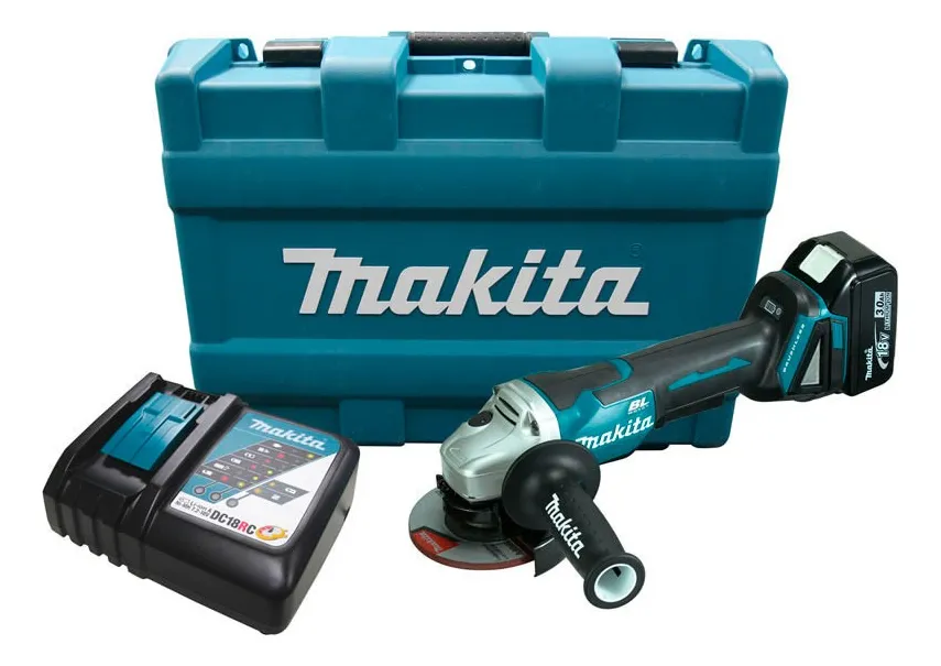 Esmeril Angular Inalámbrico Makita DGA455RF 18V LXT 115 mm