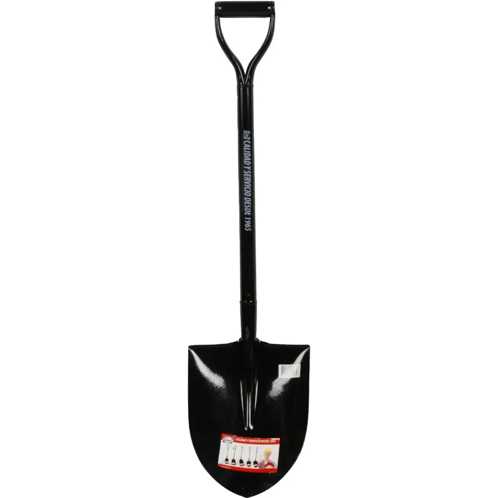 Pala punta huevo mango metalico 