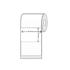 Etiqueta termica 60x40 mm rollo de 500 Unidades