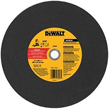 disco corte metal 14" tronzadora dewalt
