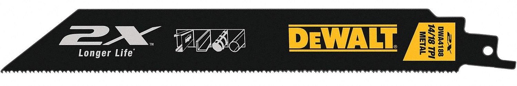 5 hojas de sierra sable 2X 8'' 14/18 dientes (paso variable) - Metal