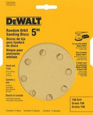 Disco lija 5 - Grano 150 -5 un- Dewalt