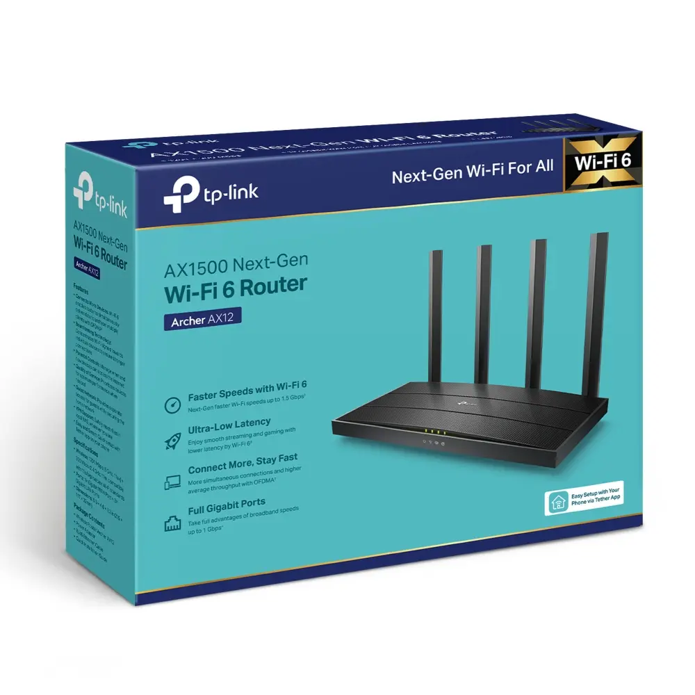 Router Tplink wifi 6 ax1500 AX12