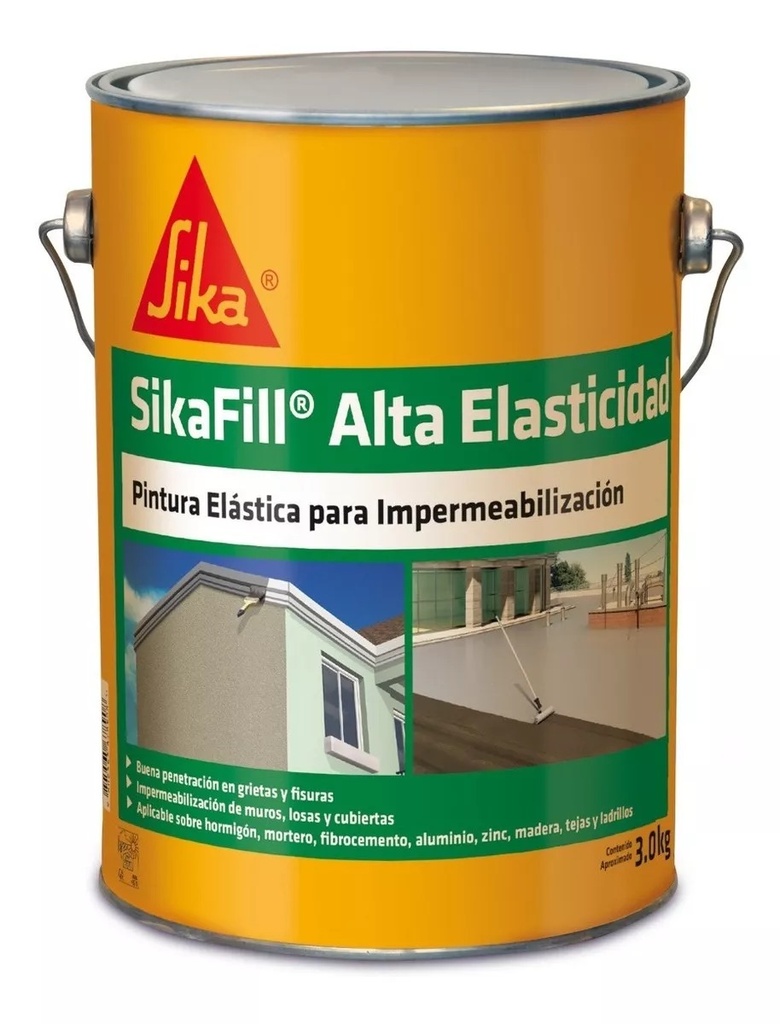 Sikafill alta elasticidad TECHO 3 LT