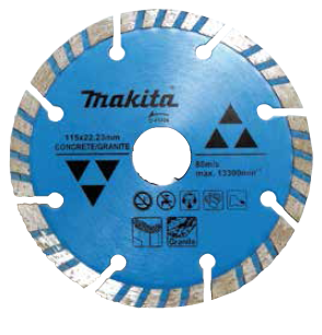 [D-41420] DISCO DIAMANTADO 115mmx22.23MM TURB./SEG CONCRETO Y GRANITO