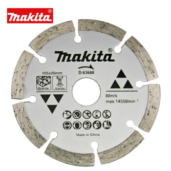 [D-63688] Disco Diamantado Makita 105 x 20 mm para Granito, Mármol y Piedra 