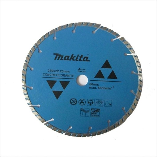 [D-44345] Disco Diamantado Makita Turbo Segmentado 230 mm (9 pulgadas) D-44345