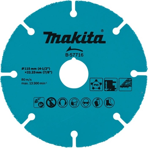 [B-57716] Disco de Sierra Makita HM Carburo 115 x 1,0 x 22,23 mm