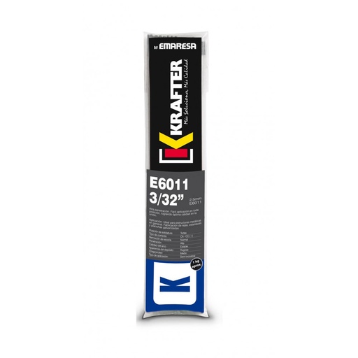 [4420000060112] Soldadura electrodo Krafter E6011 3/32  2.5MM  1 KG