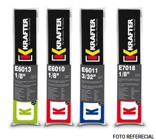 [4420000060113] Soldadura electrodo Krafter E6011 1/8 3,2mm 1 KG