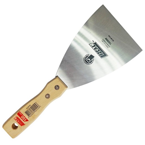 [508LM100] ESPATULA METALICA FLEXIBLE  LISA 100MM 