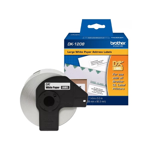 [DK1208] Etiquetas Adhesivas 38mm x 90mm Brother DK-1208