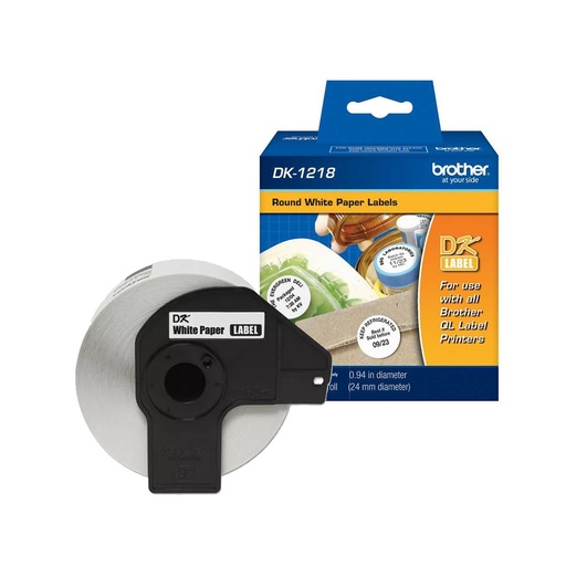[DK1218] Etiquetas Redondas Adhesivas Brother DK-1218 24mm