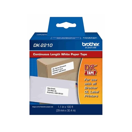 [DK2210] Etiqueta Adhesiva Continua Brother DK-2210 29 mm x 30 m