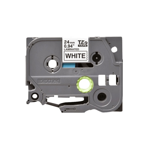 [TZES241] Cinta adhesivo doble NEGRO sobre BLANCO 18MM TZEs241