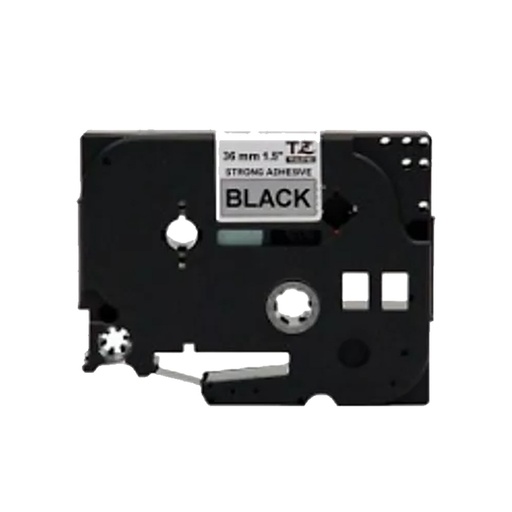 [TZESM961] Cinta rotuladora Brother negro sobre plata 36 mm TZeSM961