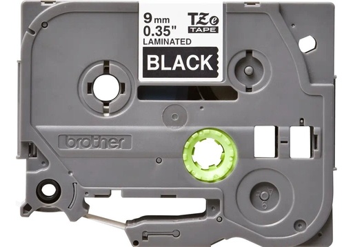 [TZE325] Cinta Rotuladora Brother TZe325 Blanco sobre Negro 9 mm