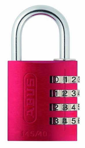[48829-0] CANDADO ALUMINIO 145/40 ROJO CLAVE BLISTEADO