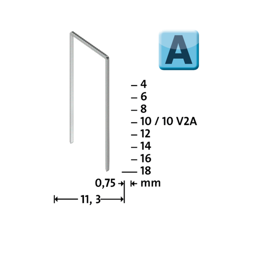 [042-0741] Grapa de Alambre Fino Novus 53/8 100 unidades