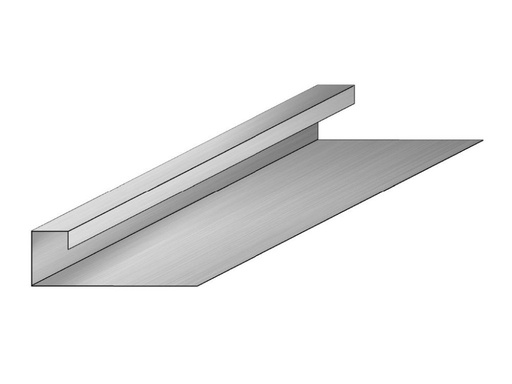 [PCGV05ZC] PERFIL CORTA GOTA VENTANA SIDING ZC 0.5MM L 2.5 MT