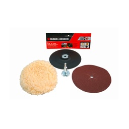 [BDAU1450] Kit para pulir y lijar Ø 125 mm con disco, bonete, arandelas y lija (ex U1450)