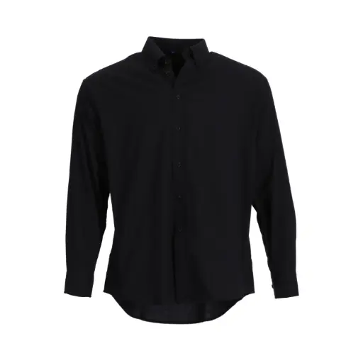 [550522] Camisa Oxford 70/30  M/L negro  - T/M