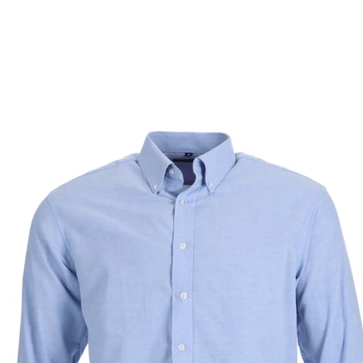 [551124] CAMISA OXFORD M/L CELESTE T/XL