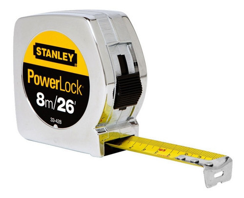[33-428M] Huincha de medir stanley  Powerlock 8 Metro