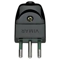 ENCHUFE MACHO VIMAR 2P+T 10A S11 BCO