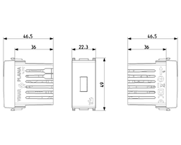 [14292] Unidad alimentación VIMAR USB 5V 1,5A 1Mblanco