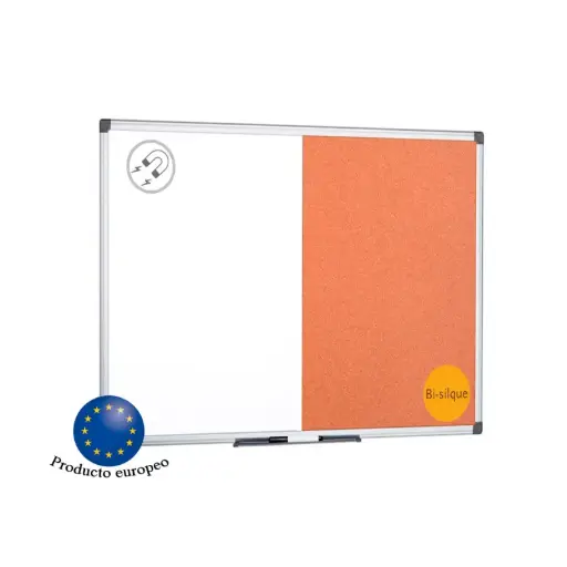 [BI-XA0303170] Pizarra Blanca y Corcho Magnética Bisilque 60×90 cm