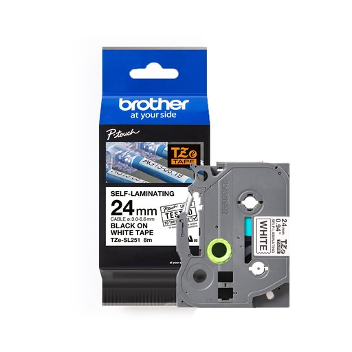 [TZESL251] Cinta Rotuladora Brother TZeSL251 auto laminada