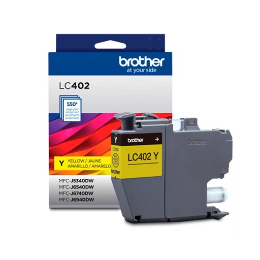 [LC402XLYS] Cartucho de Tinta Brother LC402XLYS, Color Amarillo