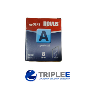 [042-0517] Grapa Alambre Fino 8 mm 5000 uni NOVUS