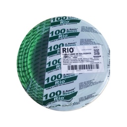 [H07Z1-2,5 - GREEN] Cable Eléctrico EVA 2,5 mm 2 Verde 100 Mts