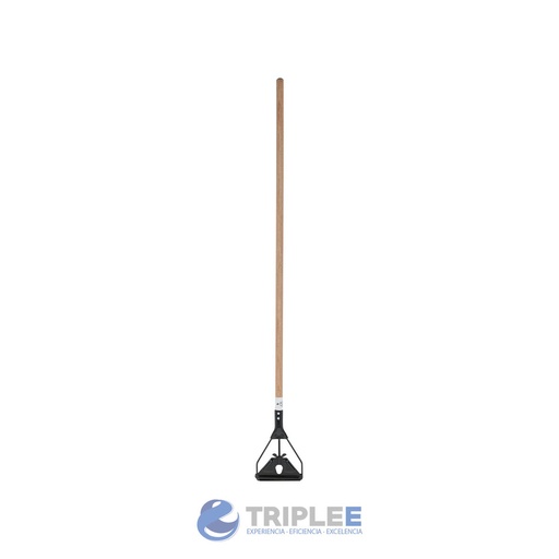 [7015000011203] Porta Mopa Janitor Metálico con Mango de Madera ABCO - 6 Unidades