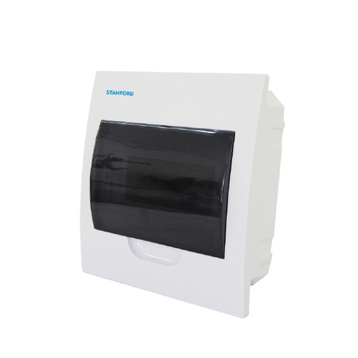 [TEM-08] Tablero Eléctrico Embutido Stanford 8 Polos Tapa Blanca