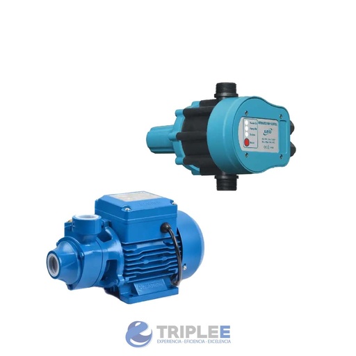 [SQB80+DSP-1] Kit Bomba de agua 1 hp +  Controlador de presión dsp-1
