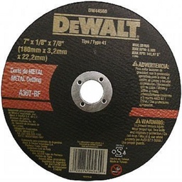 [DW44560] Disco corte metal 7 dewalt 3 mm