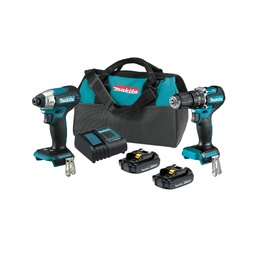 [DLX2414YX7-2] Kit Taladro Percutor + Atornillador Impac 18v Makita DLX2414YX7-2