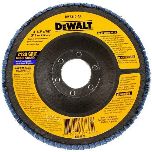 [DW8310-BR] Disco de lija traslapado 4.5 grano 120 Dewalt