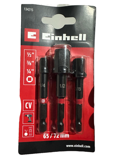 [49134215] Juego 3 Adaptador dados cuadrante 1/2-3/8-1/4 Kwb 134215