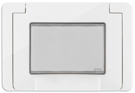 [09913.01] Placa Exterior IP55 Neveup Blanco