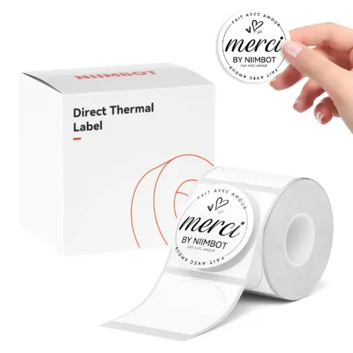 [t31*31-210] Cinta etiqueta redonda 31X31 niimbot  B3S