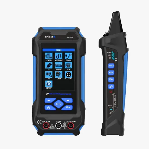 [TEC1840] Multitester de Red + PoE + Detector de Tono Triplee TEC1840