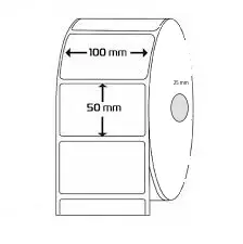 [ETI1001] Rollo Etiqueta Adhesiva Termica 50x100 500 Unidades 